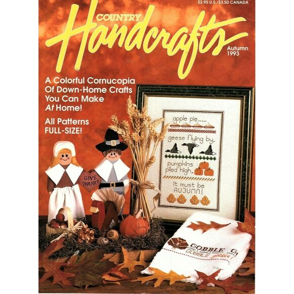 Country Handcrafts Magazine Autumn 1993 With Full Size Patterns - Picture 1 of 1